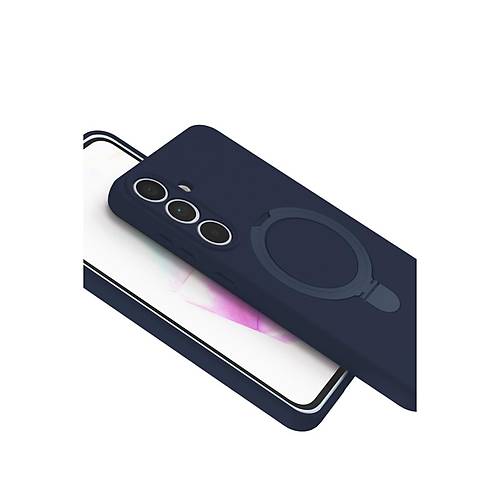 Galaxy S25 FE Regal Magsafe Standl� Kapak - Lacivert