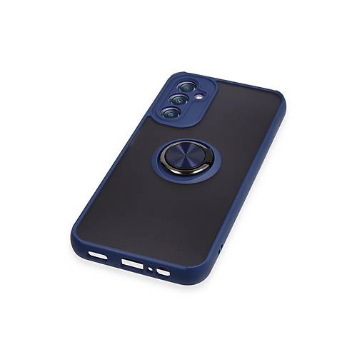 Galaxy A14 4G K�l�f Montreal Y�z�kl� Silikon Kapak - Lacivert