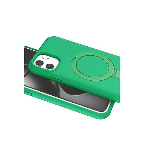iPhone 11 Regal Magsafe Standl� Kapak - Ye�il