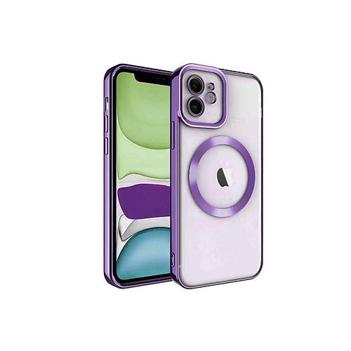 iPhone 11 K�l�f Kross Magneticsafe Kapak - Mor