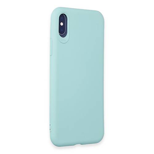 iPhone X K�l�f First Silikon - Turkuaz