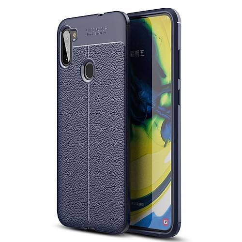 Galaxy A11 K�l�f Auto Focus Kapak - Lacivert
