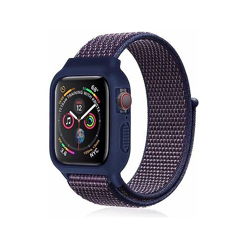 Watch 38mm Has�rl� C�rtc�rtl� Kasal� Kordon - Lacivert-M�rd�m