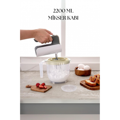 2200 Ml Mikser Kab� Beyaz & �l�� Kab� & Saklama Kab�