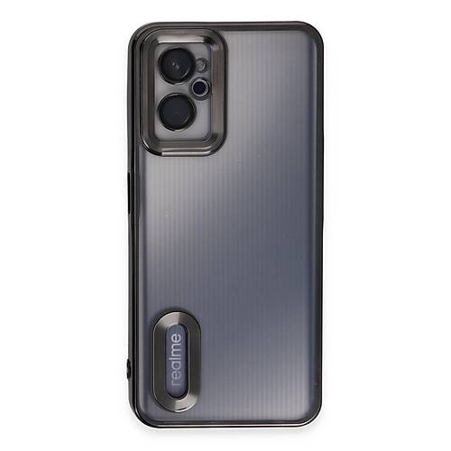 Realme 9i 4G K�l�f Slot Silikon - Siyah
