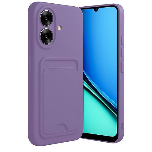 Realme Note 60 Kelvin Kartvizitli Silikon - Lila