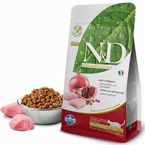 N&D Prime Tavuklu Narl� Tah�ls�z K�s�rla�t�r�lm�� Kedi Mamas� 10 Kg