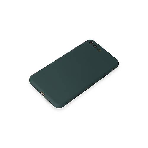 iPhone 7 Plus K�l�f First Silikon - Koyu Ye�il