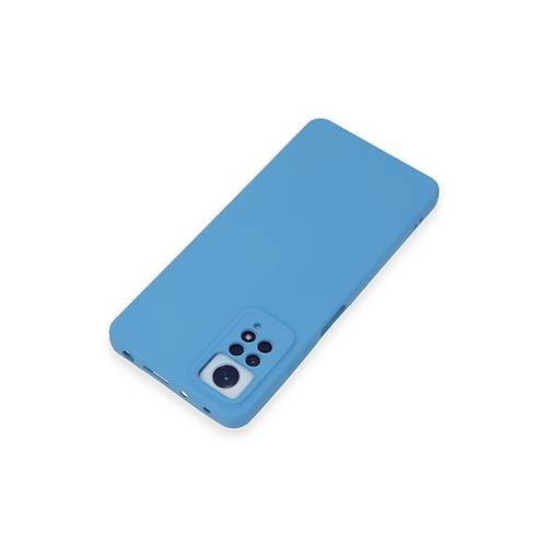 Redmi Note 12 Pro 4G K�l�f Nano i�i Kadife Silikon - Mavi