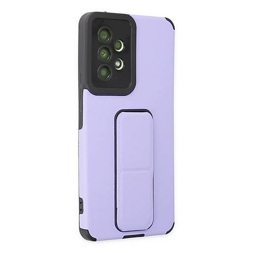 Galaxy A53 5G K�l�f Mega Standl� Silikon - Lila