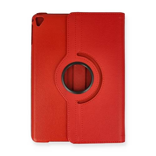 iPad 9.7 (2018) K�l�f 360 Tablet Deri K�l�f - K�rm�z�