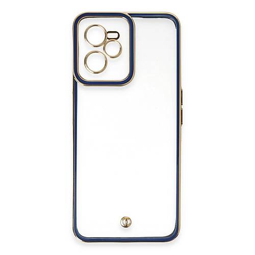 Realme C35 K�l�f Liva Lens Silikon - Mavi