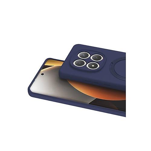 Redmi Note 15 4G Regal Magsafe Standl� Kapak - Lacivert