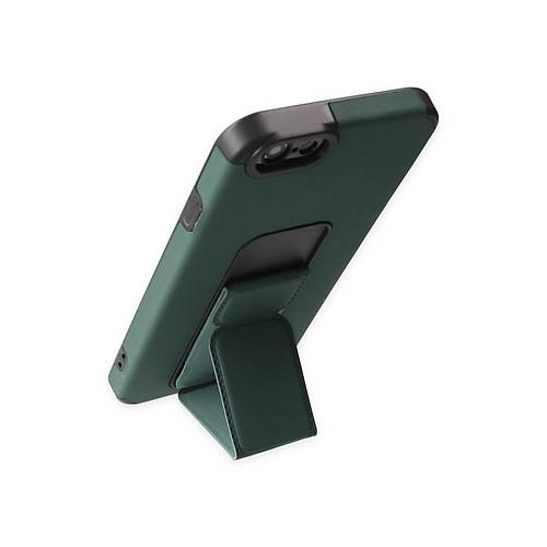 iPhone 6 K�l�f Mega Standl� Silikon - Ye�il