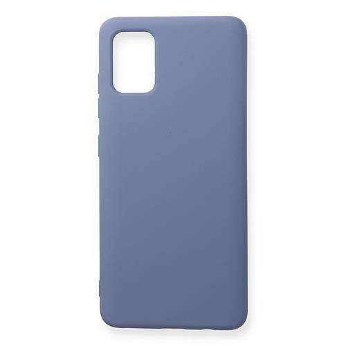 Galaxy A71 K�l�f Nano i�i Kadife Silikon - Gri