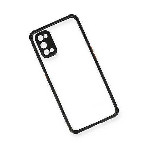 Realme 7 Pro K�l�f Miami �effaf Silikon - Siyah