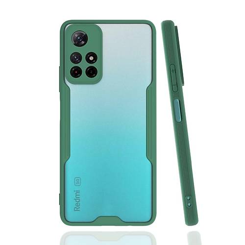 Redmi Note 11T K�l�f Platin Silikon - Ye�il