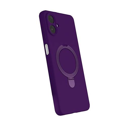 Galaxy A07 4G Regal Magsafe Standl� Kapak - Derin Mor