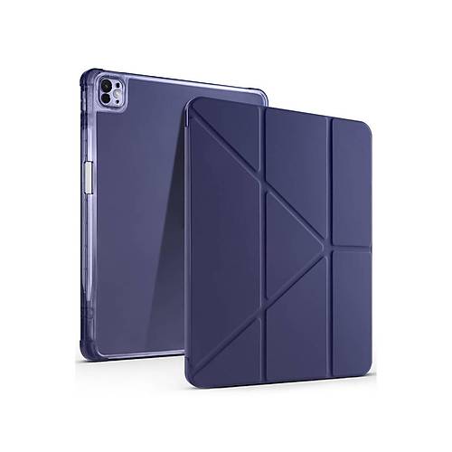 iPad Air 13 (2024) K�l�f Kalemlikli Mars Tablet K�l�f� - Lacivert