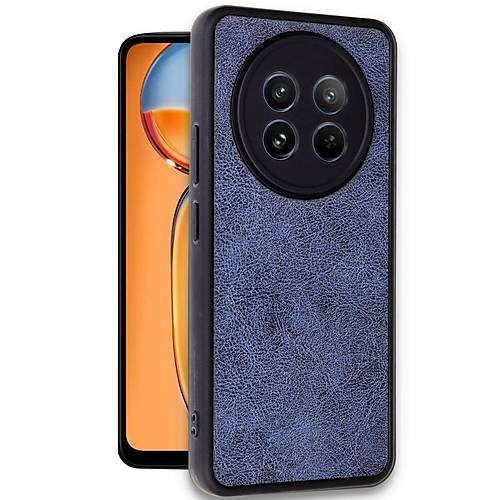 Realme 12 5G K�l�f Aras Deri Kapak - Lacivert