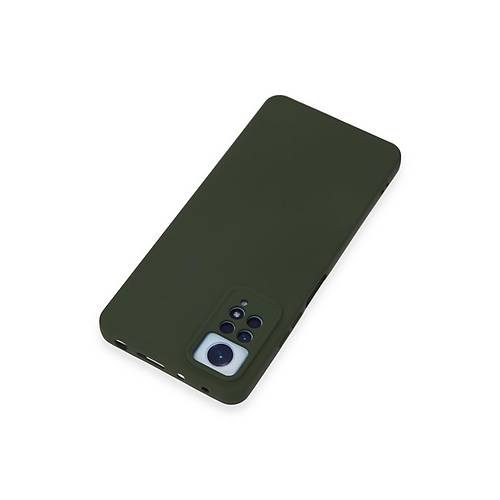 Redmi Note 12 Pro 4G K�l�f Nano i�i Kadife Silikon - Koyu Ye�il
