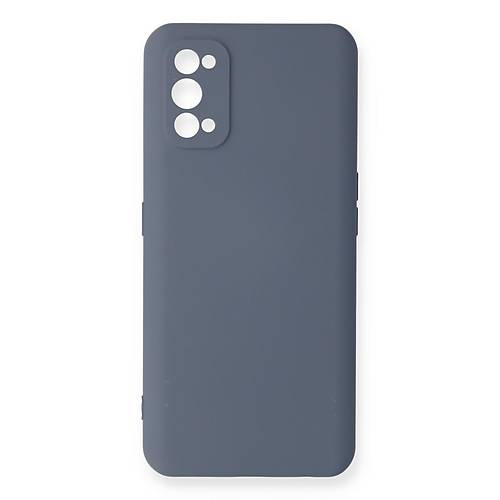 Realme 7 Pro K�l�f Nano i�i Kadife Silikon - Gri