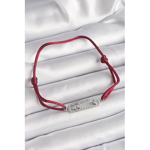 K�rm�z� �pli Asans�rl� Zirkon Ta�l� G�m�� Messika Model Kad�n Bileklik