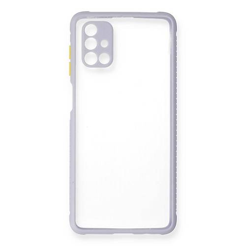 Galaxy M51 K�l�f Miami �effaf Silikon - Lila