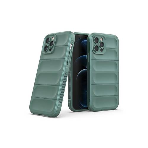iPhone 12 Pro K�l�f Optimum Silikon - Koyu Ye�il