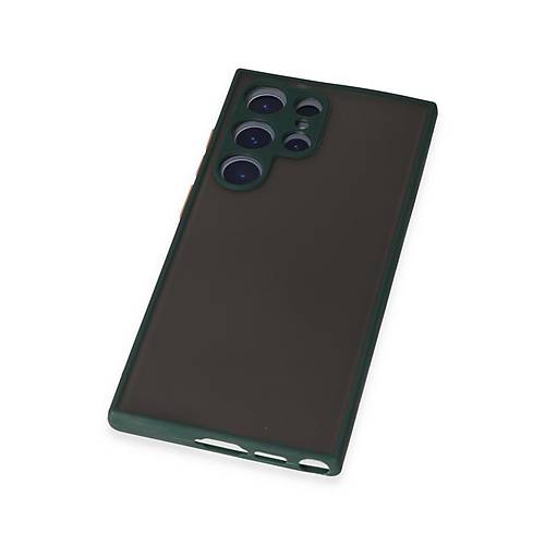 Galaxy S22 Ultra K�l�f Montreal Silikon Kapak - Ye�il