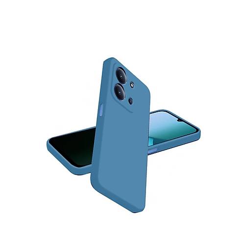 Redmi 15C 4G Nano i�i Kadife Silikon - Mavi