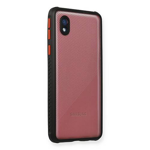 Galaxy A01 Core K�l�f Miami �effaf Silikon - Siyah