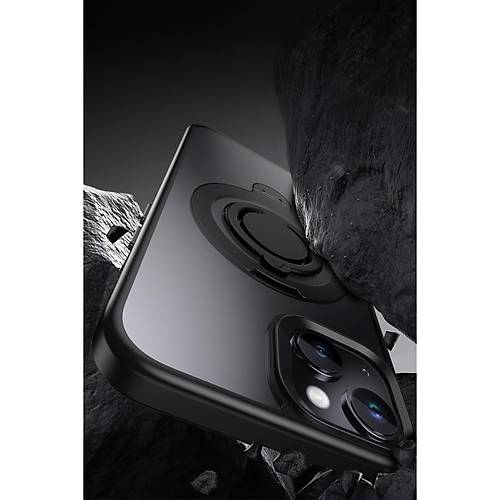 iPhone 15 Avatar 360 D�nen Magsafe Kapak - Siyah