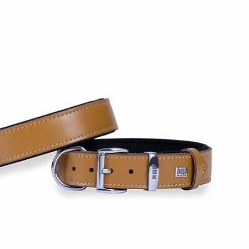 Konfor Deri K�pek Boyun Tasmas� Camel 3,5x47 55 Cm