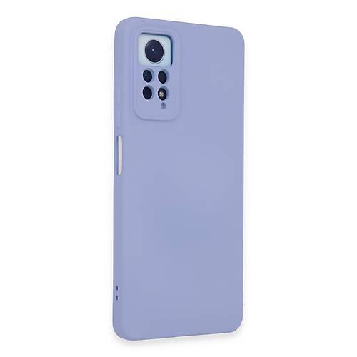 Redmi Note 12 Pro 4G K�l�f Nano i�i Kadife Silikon - Lila