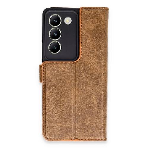 V30 Lite 4G K�l�f Trend S Plus Kapakl� K�l�f - Taba