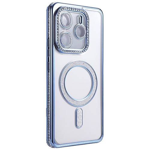 Redmi Note 14 4G Joke Simli Magneticsafe K�l�f - Mavi