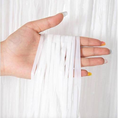 Soft Beyaz Renk Duvar ve Kap� Perdesi �thal 100x200 cm