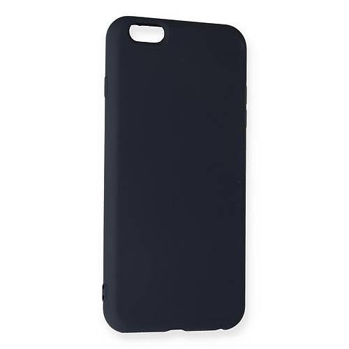 iPhone 6 Plus K�l�f Nano i�i Kadife Silikon - Lacivert