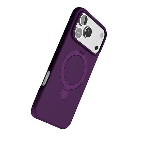 iPhone 17 Pro Max Regal Magsafe Standl� Kapak - Derin Mor