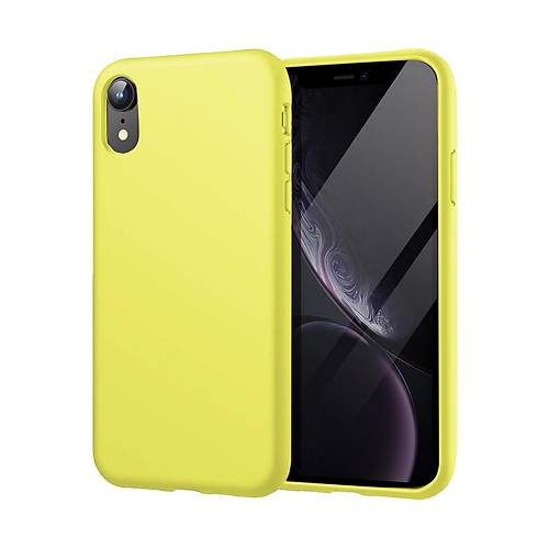 iPhone XR K�l�f First Silikon - Parlak Ye�il