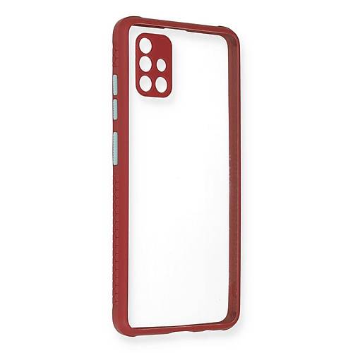 Galaxy A51 K�l�f Miami �effaf Silikon - Fu�ya