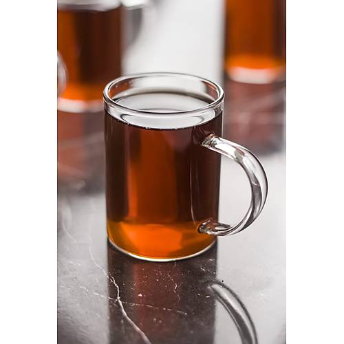 3'l� Borosilikat Is�ya Dayan�kl� Termisil Cam Kupa Bardak (3 x 200 ml)