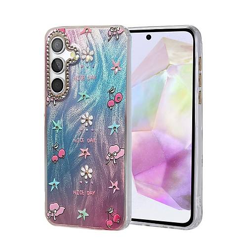 Galaxy A35 5G K�l�f Blade Aynal� Desenli Kapak - Desen 4