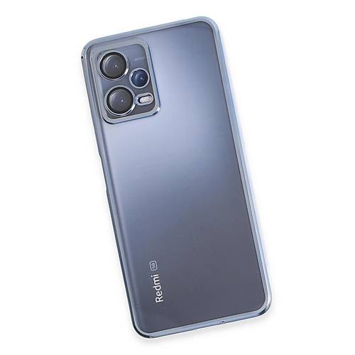 Redmi Note 12 5G K�l�f Razer Lensli Silikon - A��k Mavi
