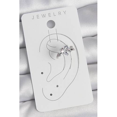 Pirin� G�m�� Renk Zirkon Ta�l� Y�ld�z Model Kad�n K�k�rdak K�pe