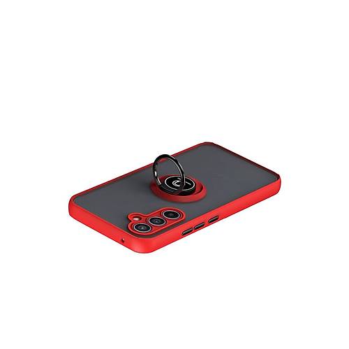 Galaxy S25 FE Montreal Y�z�kl� Silikon Kapak - K�rm�z�