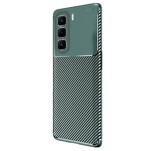 Hot 50 Pro Plus 4G Auto Focus Karbon Kapak - Koyu Ye�il