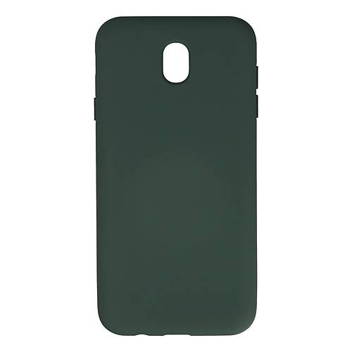 Galaxy J7 Pro / J730 K�l�f Nano i�i Kadife Silikon - Koyu Ye�il