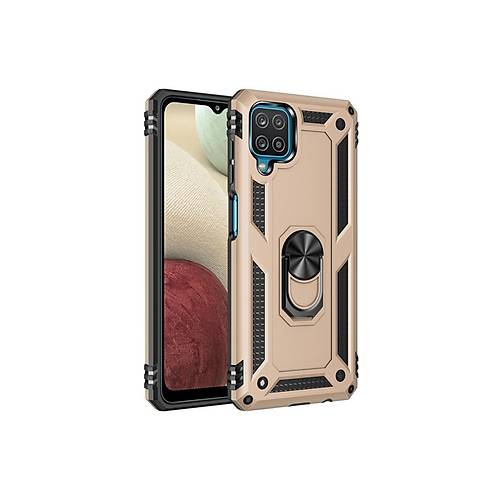 Galaxy A22 K�l�f Sofya Y�z�kl� Silikon Kapak - Gold